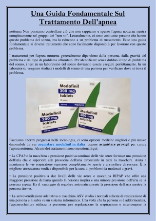Una Guida Fondamentale Sul Trattamento Dell'apnea