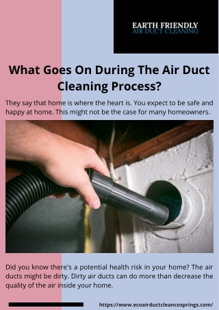 What Goes On During The Air Duct Cleaning Process