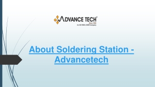 About Soldering Station - Advancetech