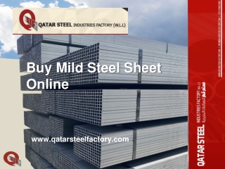 Buy Mild Steel Sheet Online - www.qatarsteelfactory.com