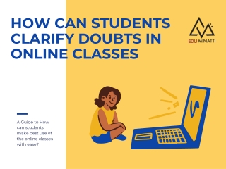 HOW CAN STUDENTS CLARIFY DOUBTS IN ONLINE CLASSES