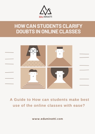 HOW CAN STUDENTS CLARIFY DOUBTS IN ONLINE CLASSES