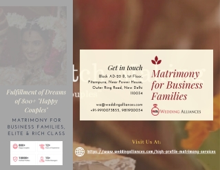 Get Matrimony for Business Families