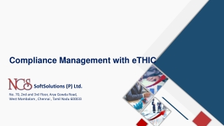 Compliance Management with eTHIC