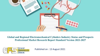 Global and Regional Electromechanical Cylinders Industry Status and Prospects Professional Market Research Report Standa