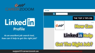How Can LinkedIn Help Get The Right Job? - Careerzooom.ae