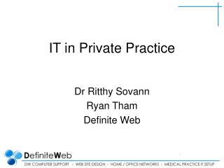 IT in Private Practice