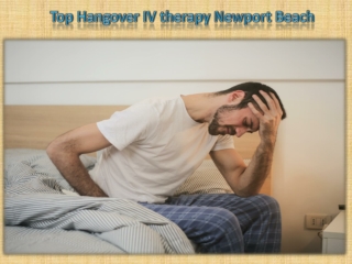 Top Hangover IV therapy Newport Beach