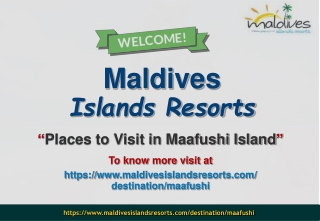 Places to Visit in Maafushi Island