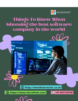 Things To Know When Choosing the best software company in the world-microfinet.com_