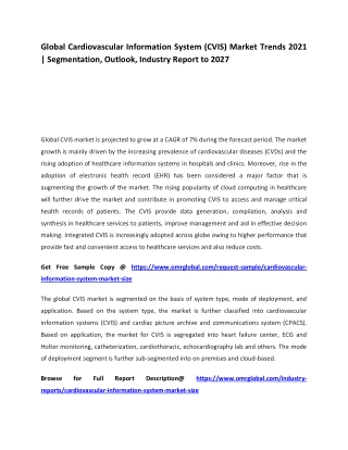 Global Cardiovascular Information System