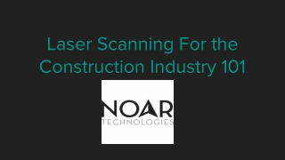 Laser Scanning For the Construction Industry 101
