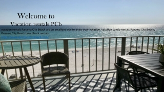 Vacation condo rentals panama city beach