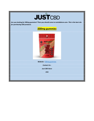 500mg gummies
