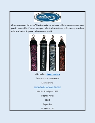 straps cartera | Efectooferta.com