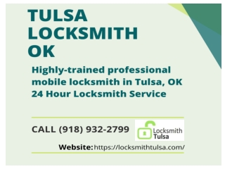 INSTALLATION OF LOCKS TULSA OK