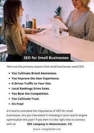 SEO for Small Businesses