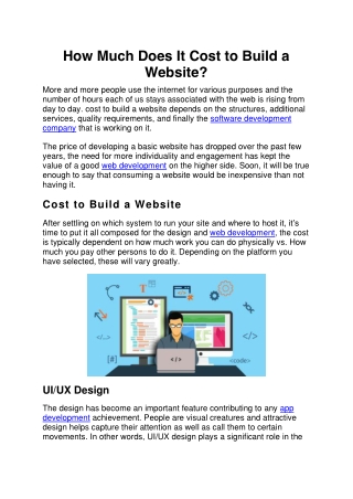 How Much Does It Cost to Build a Website
