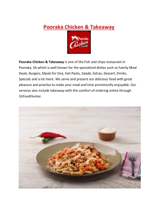 5% off - Pooraka Chicken & Takeaway Menu Restaurant, SA