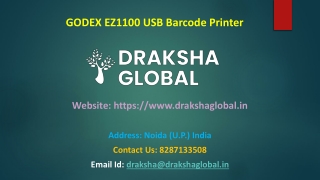 GODEX EZ1100 USB Barcode Printer from Draksha Global