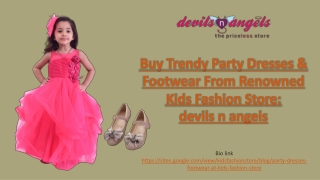 Buy Party Wear Dresses and Footwear From devils n angels