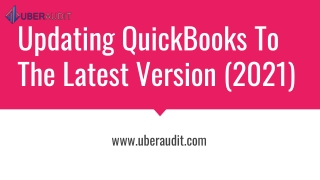 How to update Quickbooks