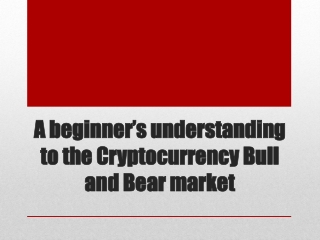 A beginner’s understanding to the Cryptocurrency Bull and Bear market