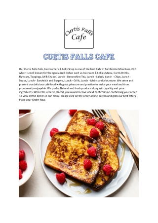 Curtis Falls Cafe