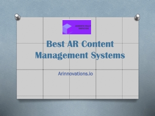 Best AR Content Management Systems