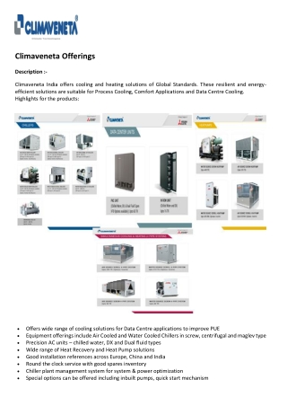 Climaveneta Offerings