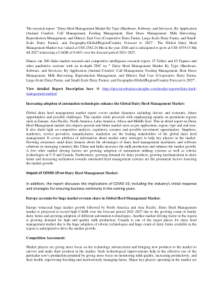 Dairy Herd Management Market
