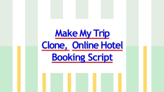 Best Make MyTrip Clone Script - Readymade Clone Script