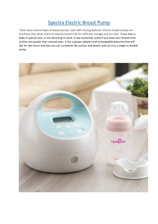 Spectra Electric Breast Pump