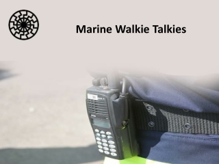 Buy Marine Walkie Talkies