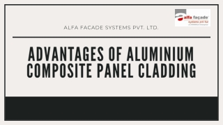 Advantages of aluminium composite panel cladding services