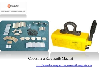 Choosing a Rare Earth Magnet