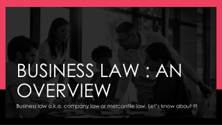 BUSINESS LAW PPT