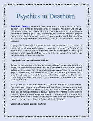 Psychics in Dearborn