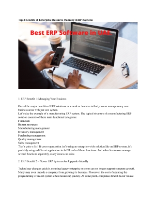 Best ERP Software in UAE.