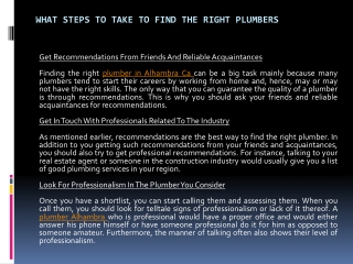 What Steps To Take To Find The Right