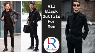 All black outfits for Men