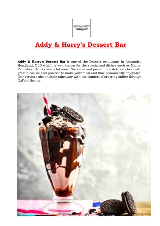 5% Off - Addy & Harry's Dessert Bar Alexandra Headland, QLD