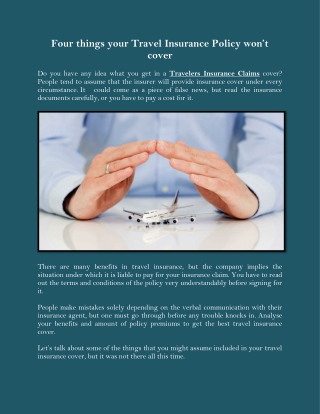 Four things your Travel Insurance Policy won-converted