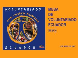 MESA DE VOLUNTARIADO ECUADOR