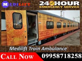 Medilift Train Ambulance Facilities in Patna and Bangalore at Low Cost with Medical Team