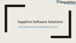 Food Delivery App Development