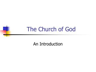 The Church of God