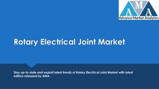 Rotary Electrical Joint Market May See a Big Move