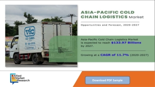 Asia-Pacific Cold Chain Logistics Market is Projected to Reach $133.97 billion b