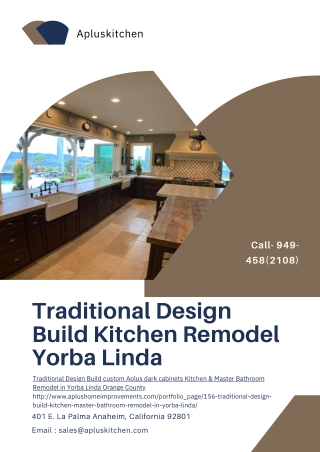 Traditional Design Build Kitchen Remodel Yorba Linda